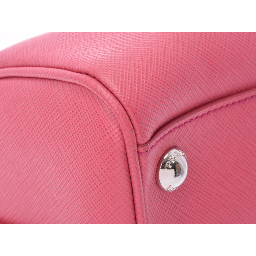 Prada bag Peonia pink Saffiano bowling leather Lux - Picture 6 of 11
